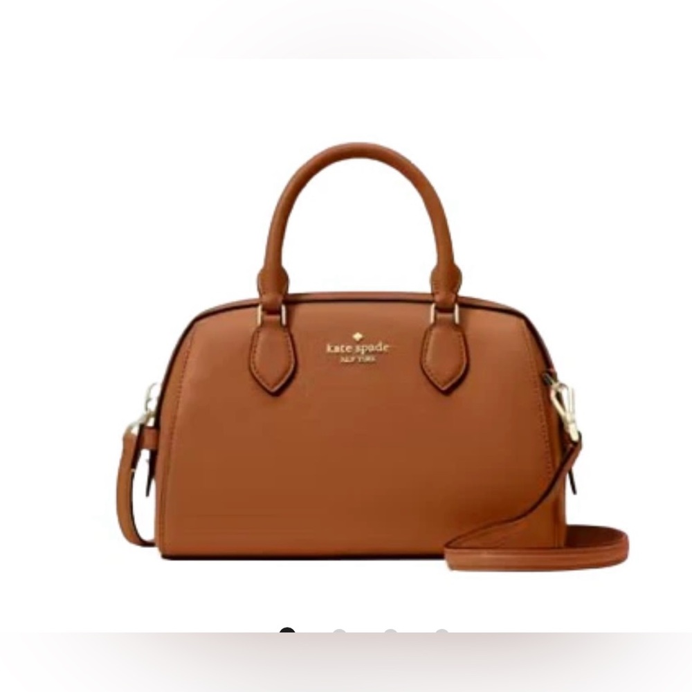 Kate Spade New York Madison Saffiano leather duffle cb bag in cavern clay.